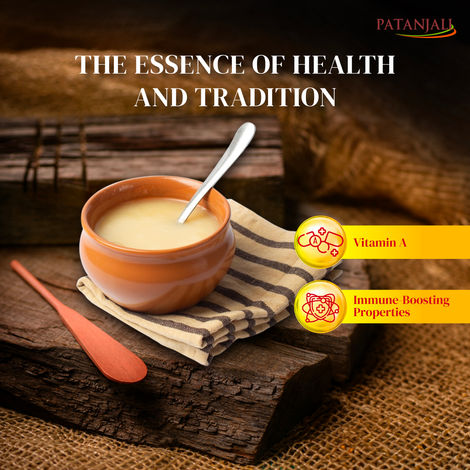 Patanjali Cow Ghee Desi Danedar Rich Aroma Natural And Healthy | Tetra Pack