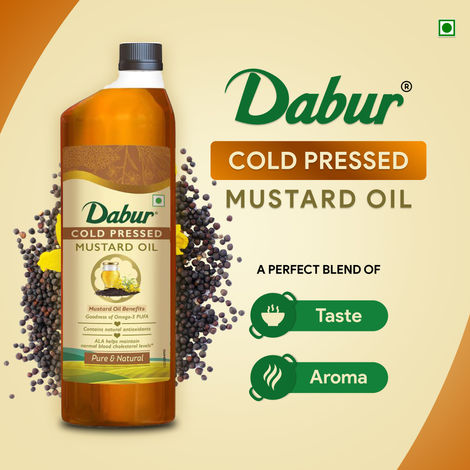 Dabur Mustard (Sarson) Cold Pressed Oil | Cooking Oil