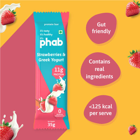 Phab Protein Bar Strawberries & Greek Yogurt protein