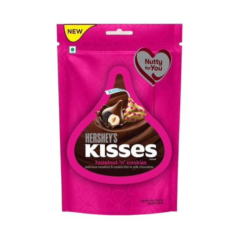 Hershey's Kisses Hazelnut 'N' Cookies Chocolate Share Bag
