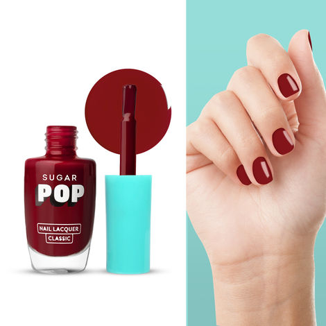 SUGAR POP Nail Lacquer 15 Bold Please | Maroon | Dries in 45 seconds
