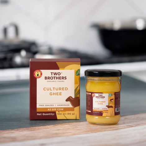 Two Brothers Organic Farms A2 Desi Gir Cow Cultured Ghee