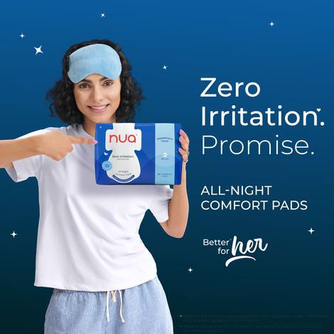 Nua All Night Comfort Sanitary Pads | 30 XL++