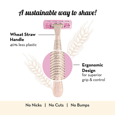 Plush Disposable Eco-Razor For Women, Get Smooth & Painless Hair Removal In Minutes