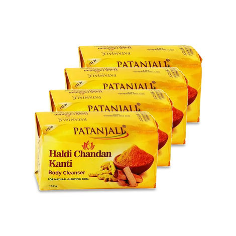 Patanjali Haldi Chandan Body Cleanser Refreshing Bath Soap Bathing Bar