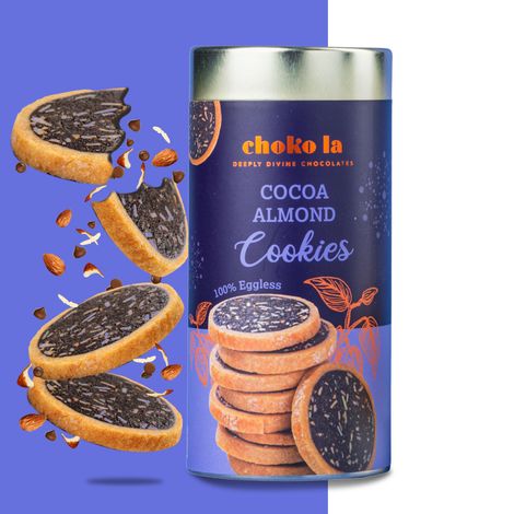 Chokola Cocoa Almond Cookies