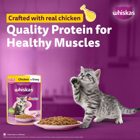 Whiskas Junior Chicken in Gravy Wet Cat Food