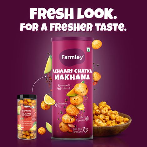 Farmley Achaari Makhana Roasted In Olive Oil