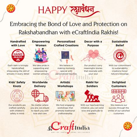 Kids Unicorn Rakhi for Bhai, Bhaiya with Roli Chawal Pack (eCraftIndia)