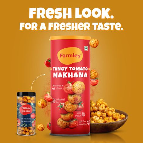 Farmley Tangy Tomato Makhana Roasted In Olive Oil