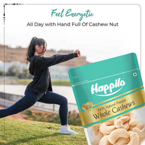 Happilo Popular Whole Cashew Nuts|Whole Kaju|Dry Fruits