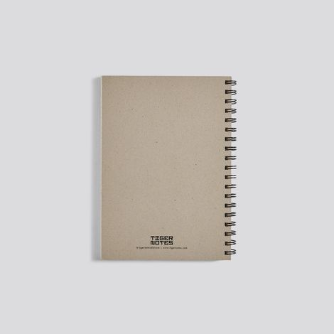 Tiger Notes 4-Subject Wiro Notebook | B5 Size | 250 Ruled Pages | Natural Shade Paper
