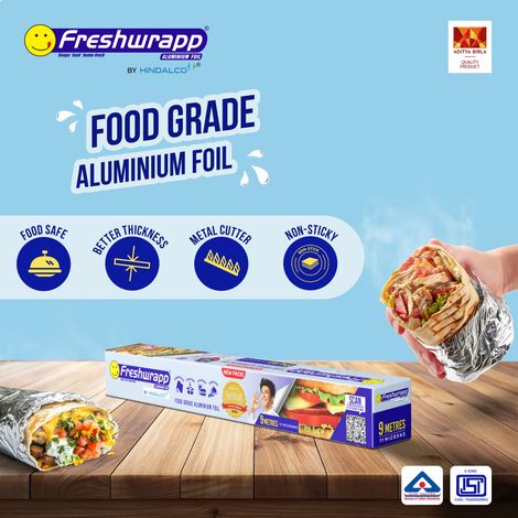 Hindalco Fresh wrapp Aluminium Foil - 9 m