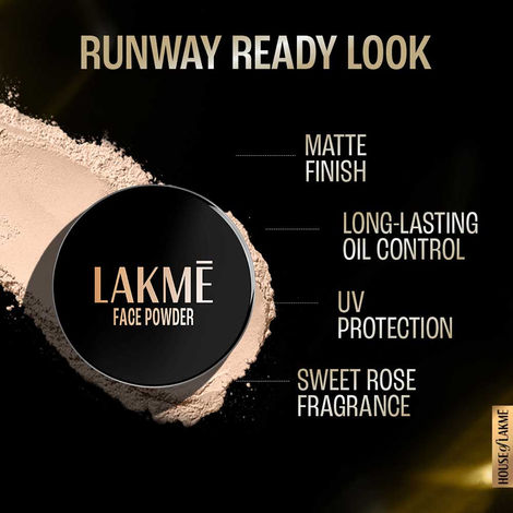 Lakme Forever Matte Face Powder, Matte Finish, Oil Cointrol, for rosy glow, Soft Pink