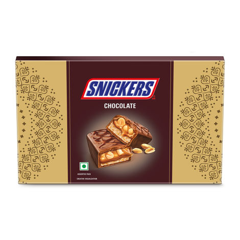 Snickers Gift Pack | 8 Bars | Peanut , Butterscotch, Berry Whip & Peanut Brownie