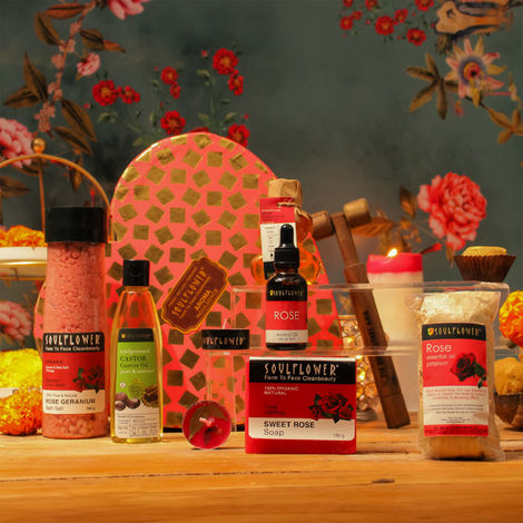 Soulflower Heart Bath Set with Rose