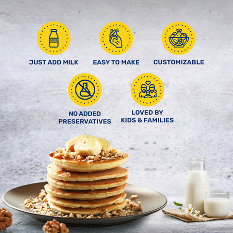 Pillsbury Butterscotch Flavour Pancake Mix | 2-Minute Pancake Mix For Kids