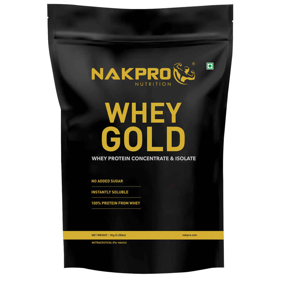 Nakpro Gold Whey Protein Concentrate Coffee 25.5G Protein 5.6G Bcaa