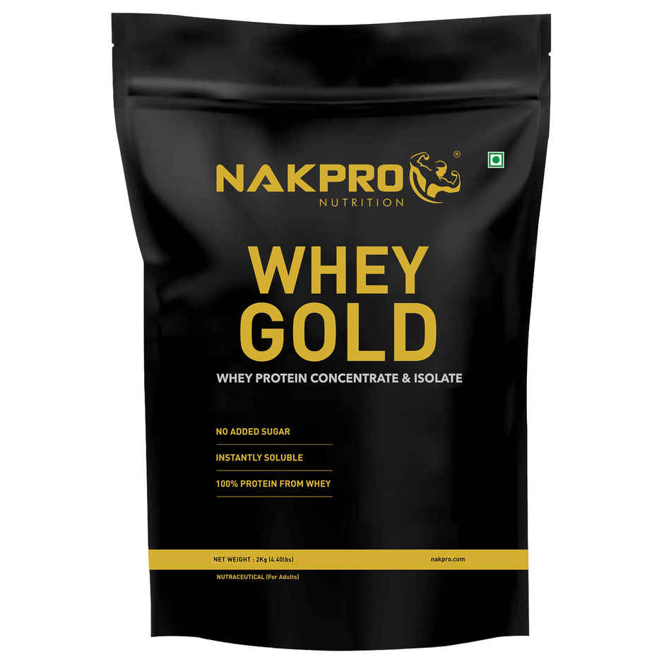 Nakpro Gold Whey Protein Concentrate Double Rich Chocolate 25.5G Protein 5.6G Bcaa