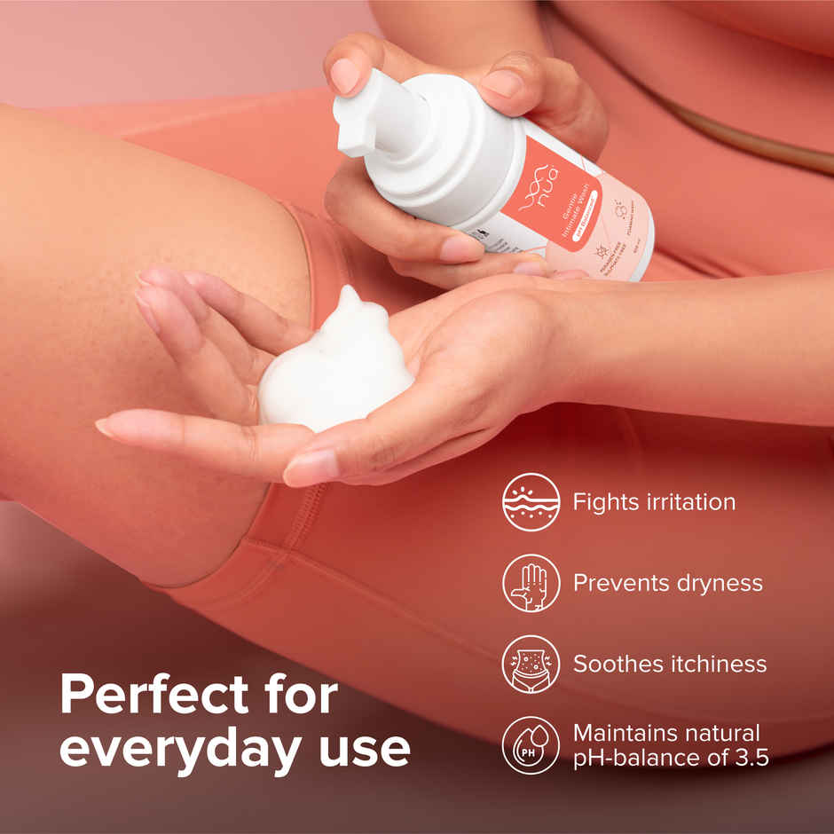 Nua Foaming Intimate Wash for Daily Gentle pH-Balanced Care