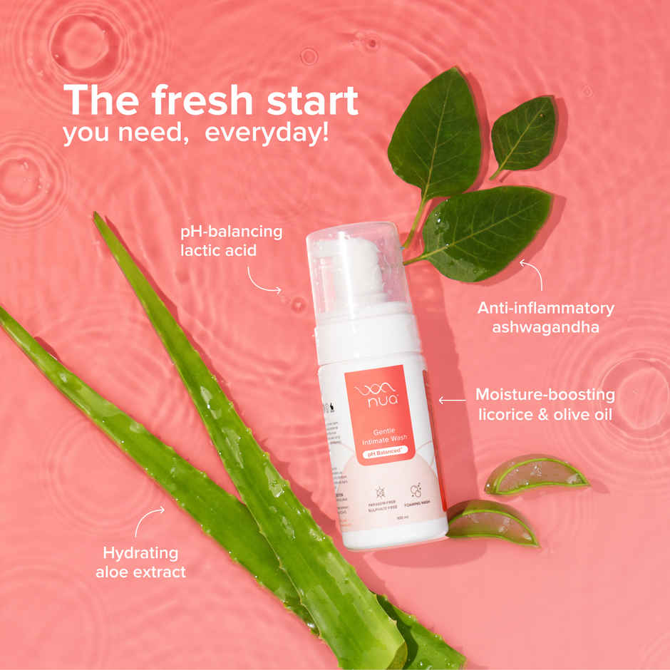 Nua Foaming Intimate Wash for Daily Gentle pH-Balanced Care
