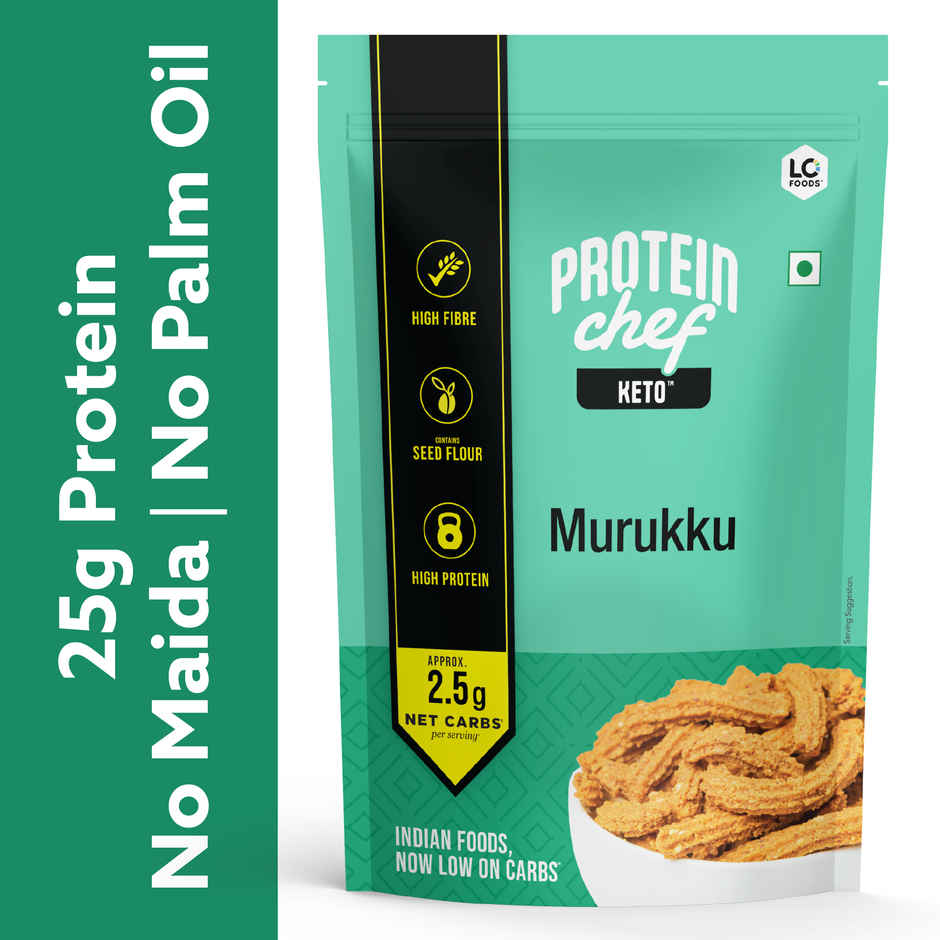 Lo Foods Keto Murukku |No Palm Oil Chakli, Low Carb Diet Healthy Snacks