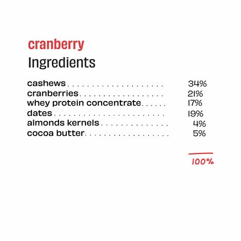 The Whole Truth Cranberry Protein Bar
