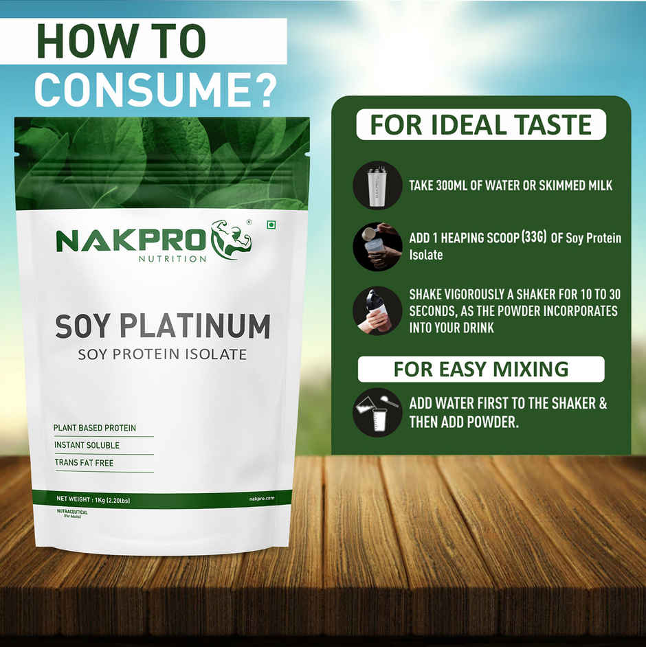 Nakpro Complete Soy Protein Isolate Chocolate - 25.3G Protein 4.6G Bcaa