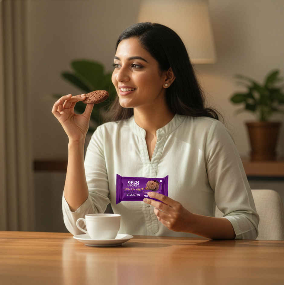 Open Secret Zero Maida Chocolate Biscuits | Healthy Snacks with No Refined Sugar & No Palm Oil