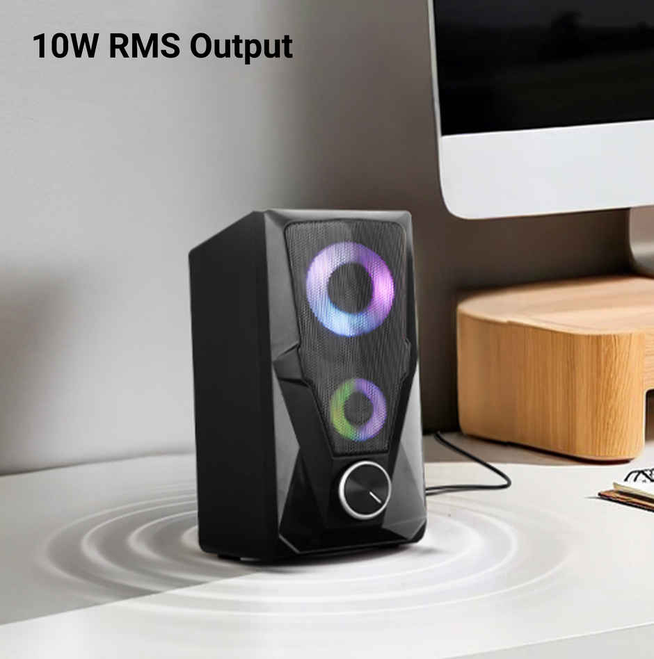 Zeb Warrior 2.0 Multimedia Party Speaker With Aux Connectivity,Usb Powered And Volume Control (No Bluetooth ) - Black