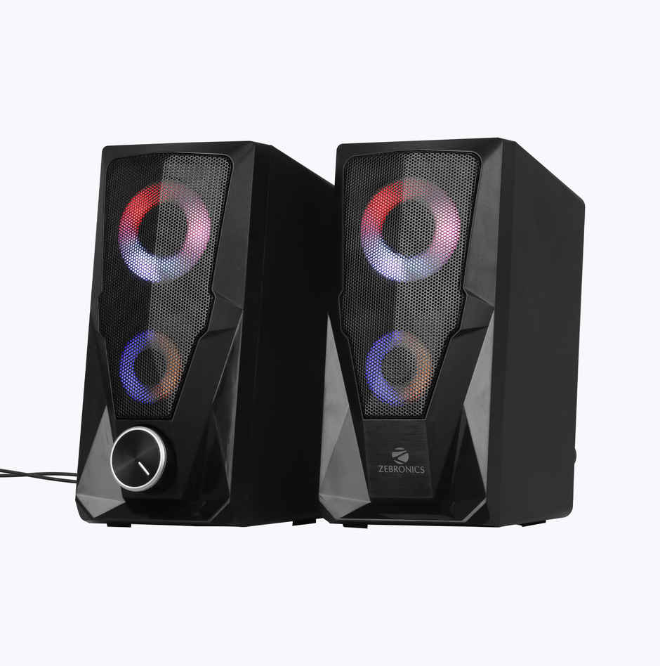 Zeb Warrior 2.0 Multimedia Party Speaker With Aux Connectivity,Usb Powered And Volume Control (No Bluetooth ) - Black