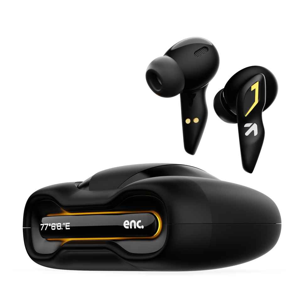 GOBOULT (Formerly Boult) Ember Quad Mic ENC | 48H Battery | Bluetooth 5.3 Headset | Black