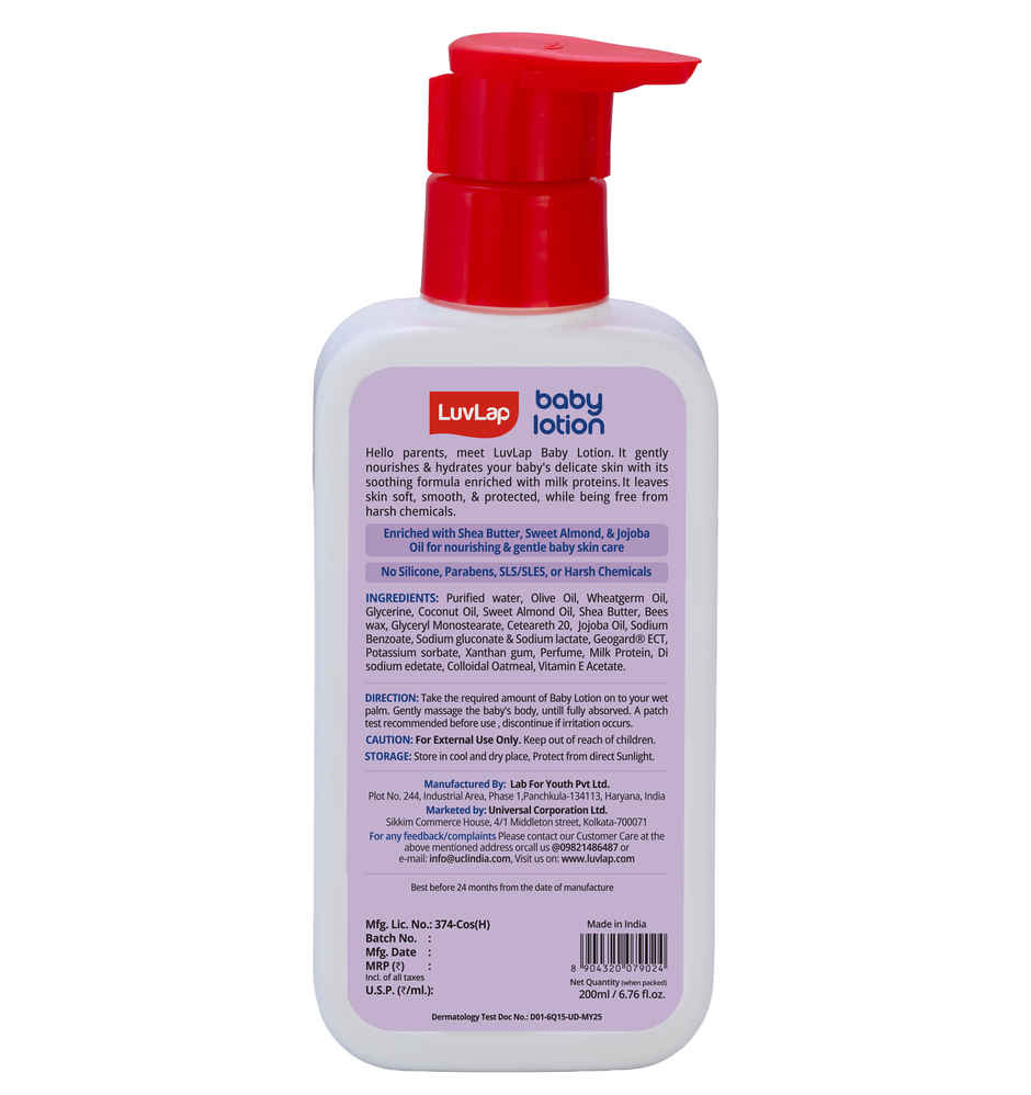 LuvLap Baby Lotion