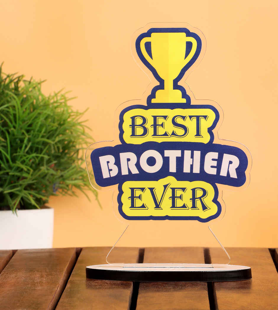 Quace Best Brother Ever Acrylic Trophy