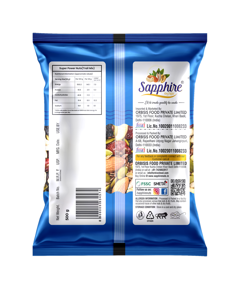 Sapphire trail mix- healthy mix