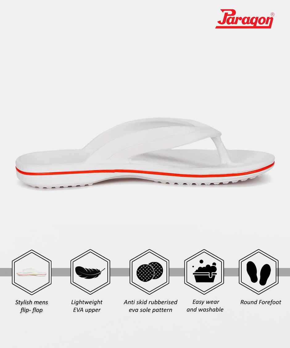 Paragon Men's White Eva Slippers EVK1129G UK 8