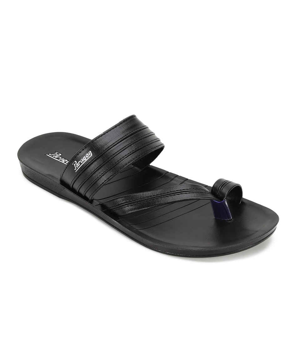 Paragon Men's Black Pu Sandals PUK2234G UK 8