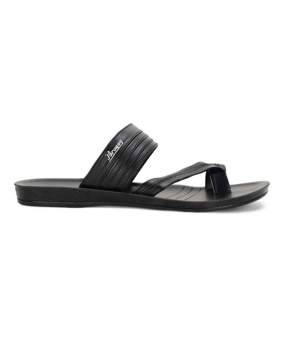 Paragon Men's Black Pu Sandals PUK2234G UK 10