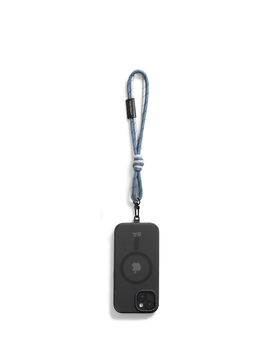 DailyObjects Grey-Blue Wrist Lanyard - Cord