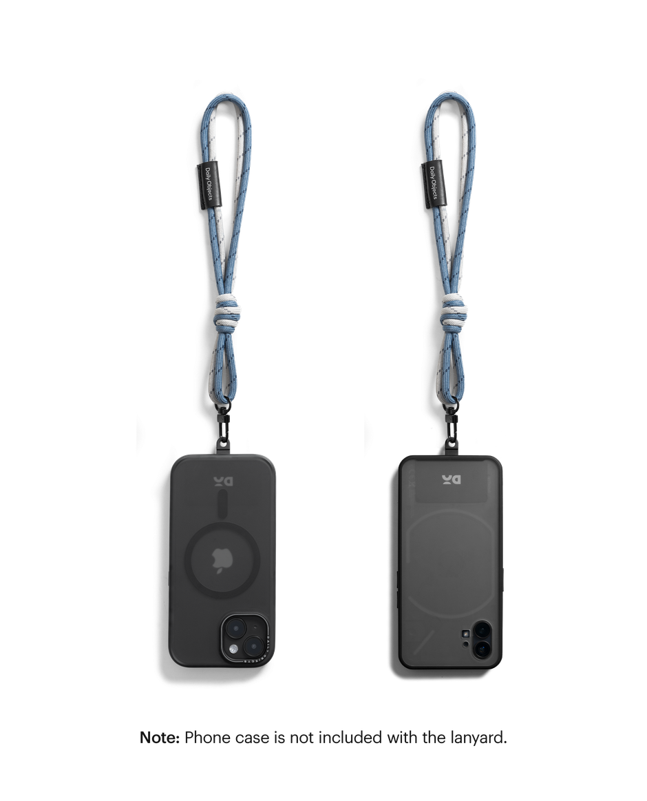 DailyObjects Grey-Blue Wrist Lanyard - Cord