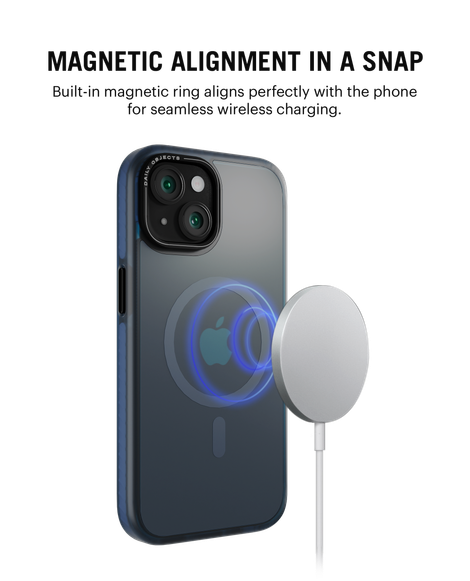 DailyObjects iPhone 14 Plus Blue Nimbus MagSafe Phone Case