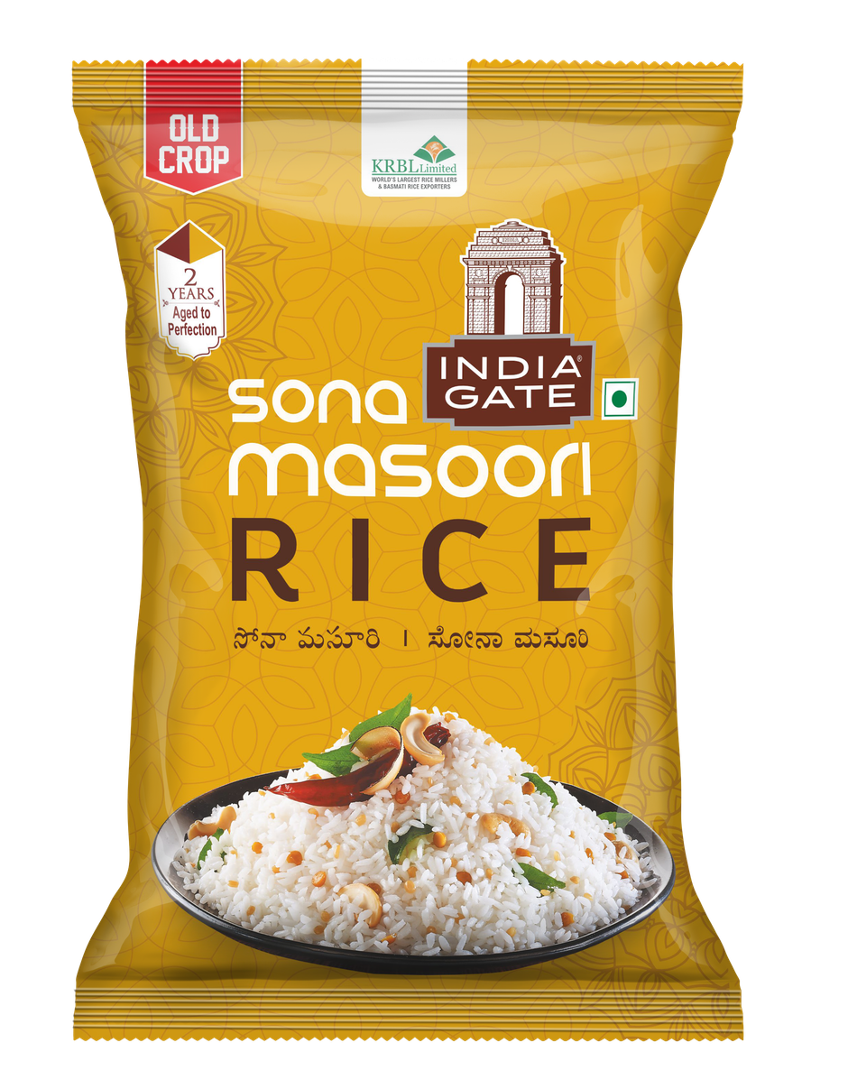 India Gate Sona Masoori Old Crop | Aged Rice