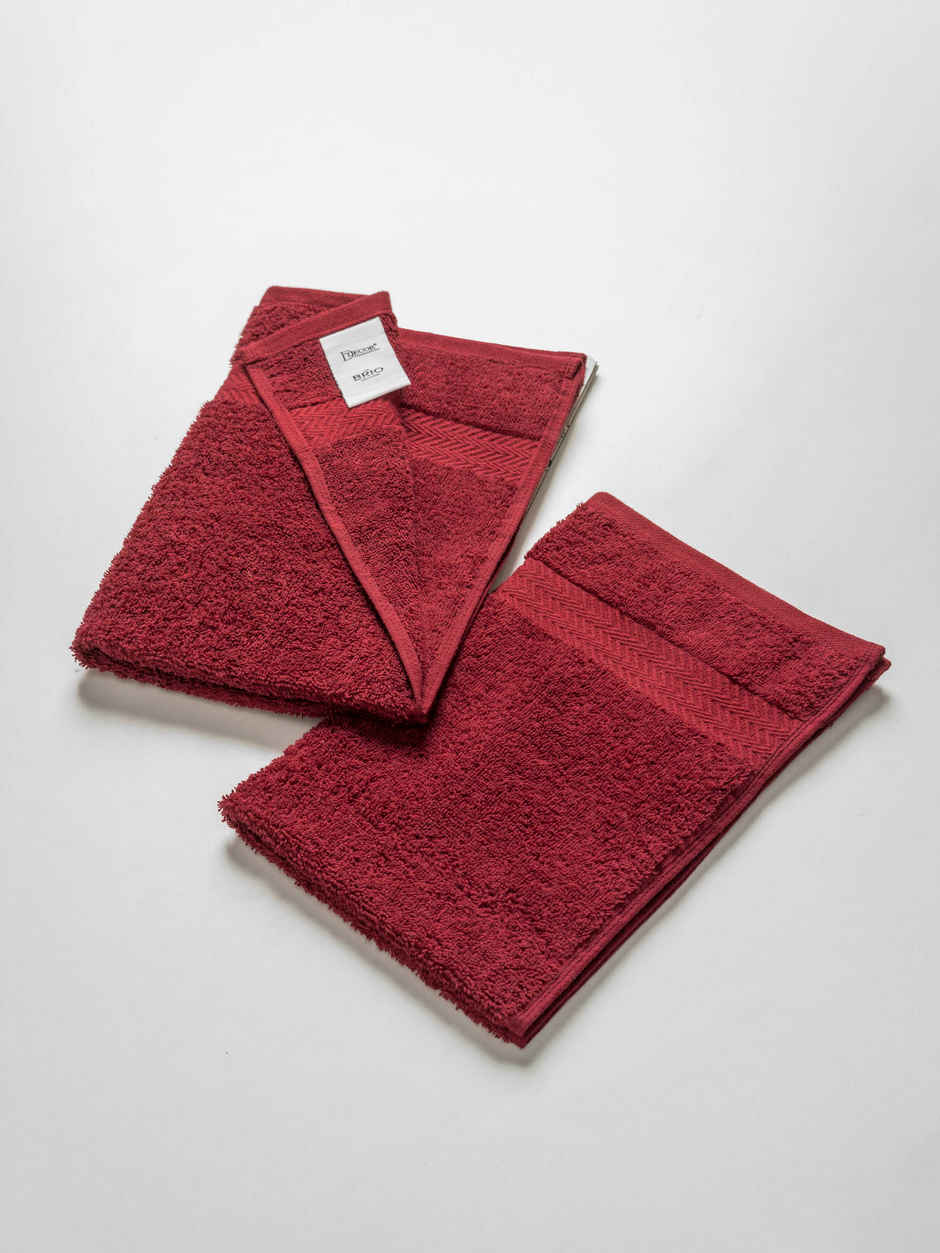 D'Decor Zero Twist Premium Cotton Hand Towel | High Absorbency | Magenta