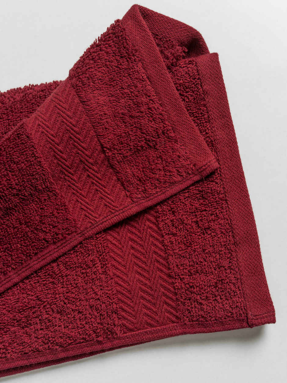 D'Decor Zero Twist Premium Cotton Hand Towel | High Absorbency | Magenta