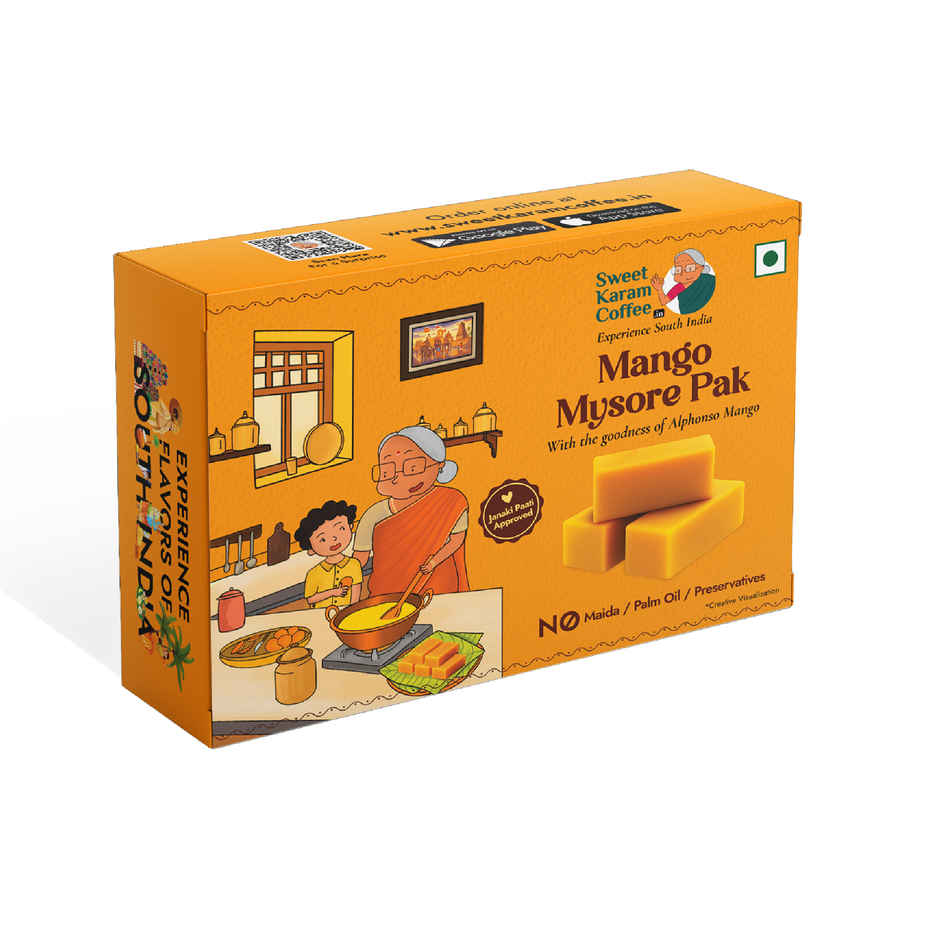 Sweet Karam Coffee Mango Mysore Pak by Sweet Karam Coffee - No Preservatives