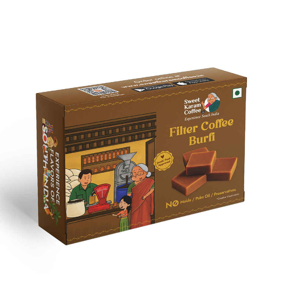 Sweet Karam Coffee Signature Filter Coffee Burfi - No Preservatives
