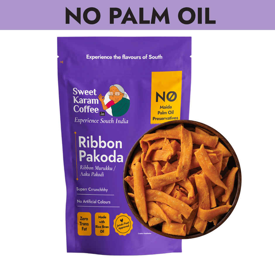 Sweet Karam Coffee Ribbon Pakoda Namkeen Snacks - No Palm Oil, No Preservatives