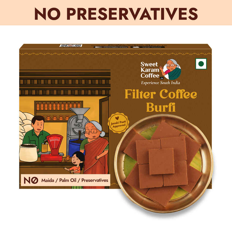 Sweet Karam Coffee Signature Filter Coffee Burfi - No Preservatives