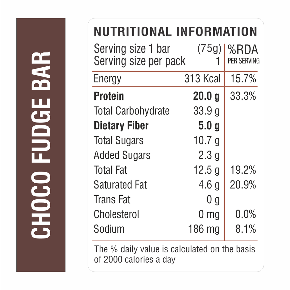 RiteBite Max Protein 20g Protein Bar Choco Fudge