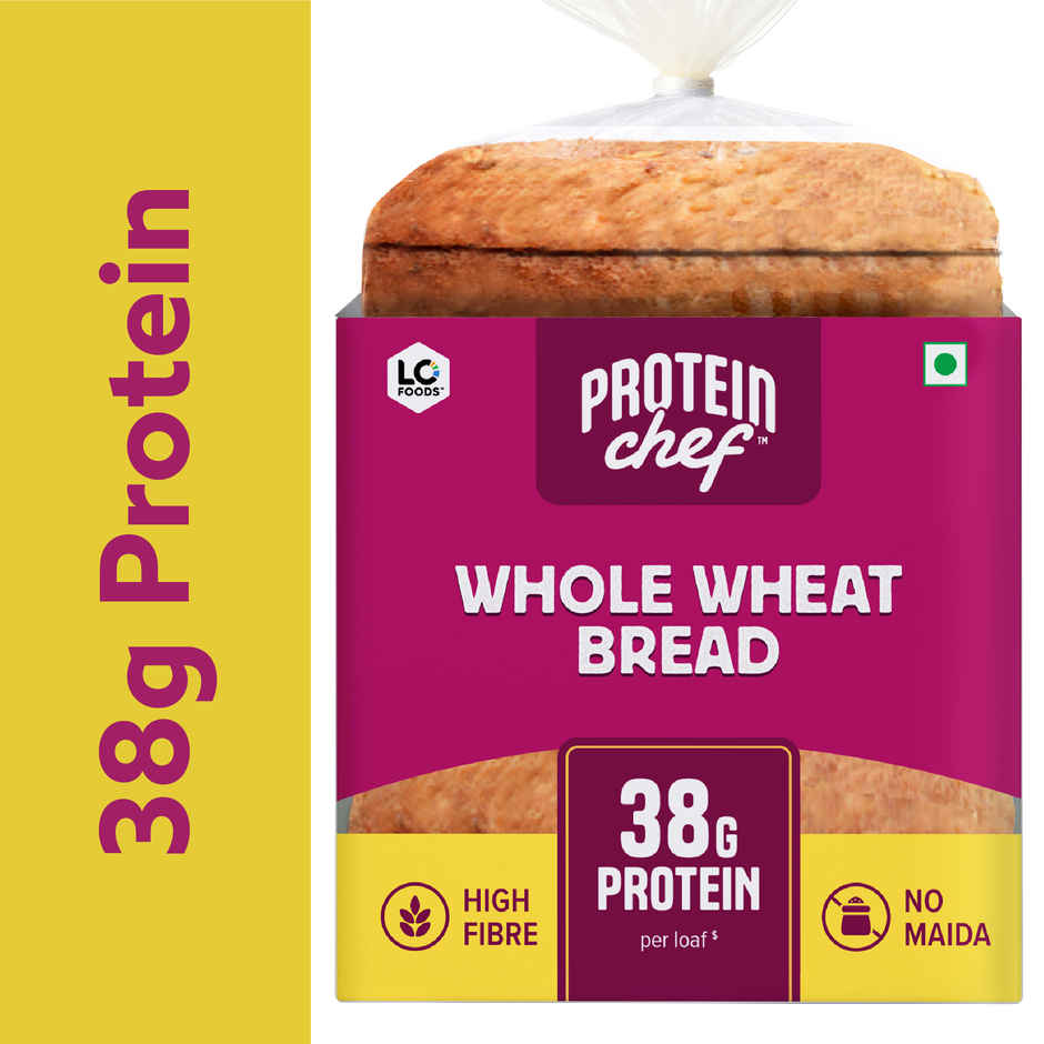Protein Chef 38g Protein Whole Wheat Bread (No Maida Atta )